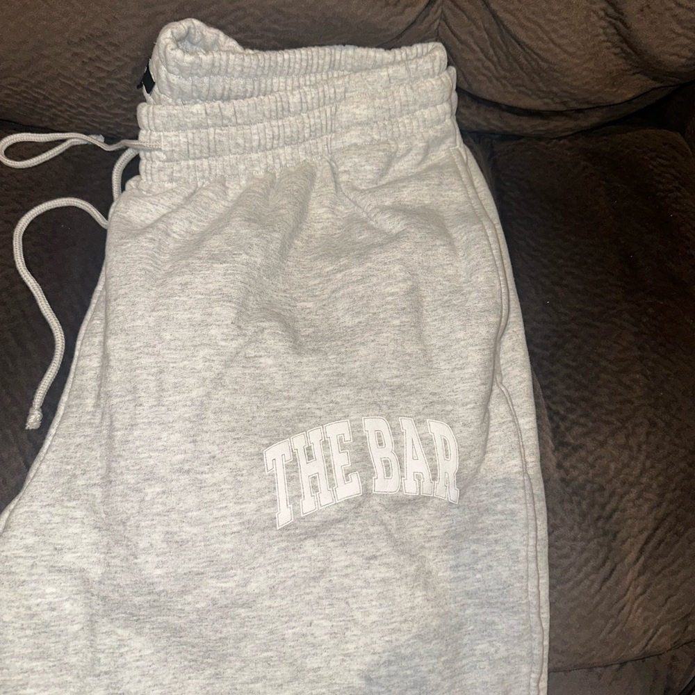 The Bar  Light Gray Joggers BRAND NEW NEVER WORN